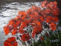 Poppies over the river